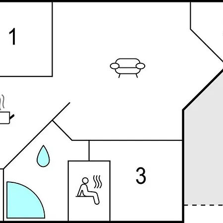 Stunning In With Sauna شقة Rønde